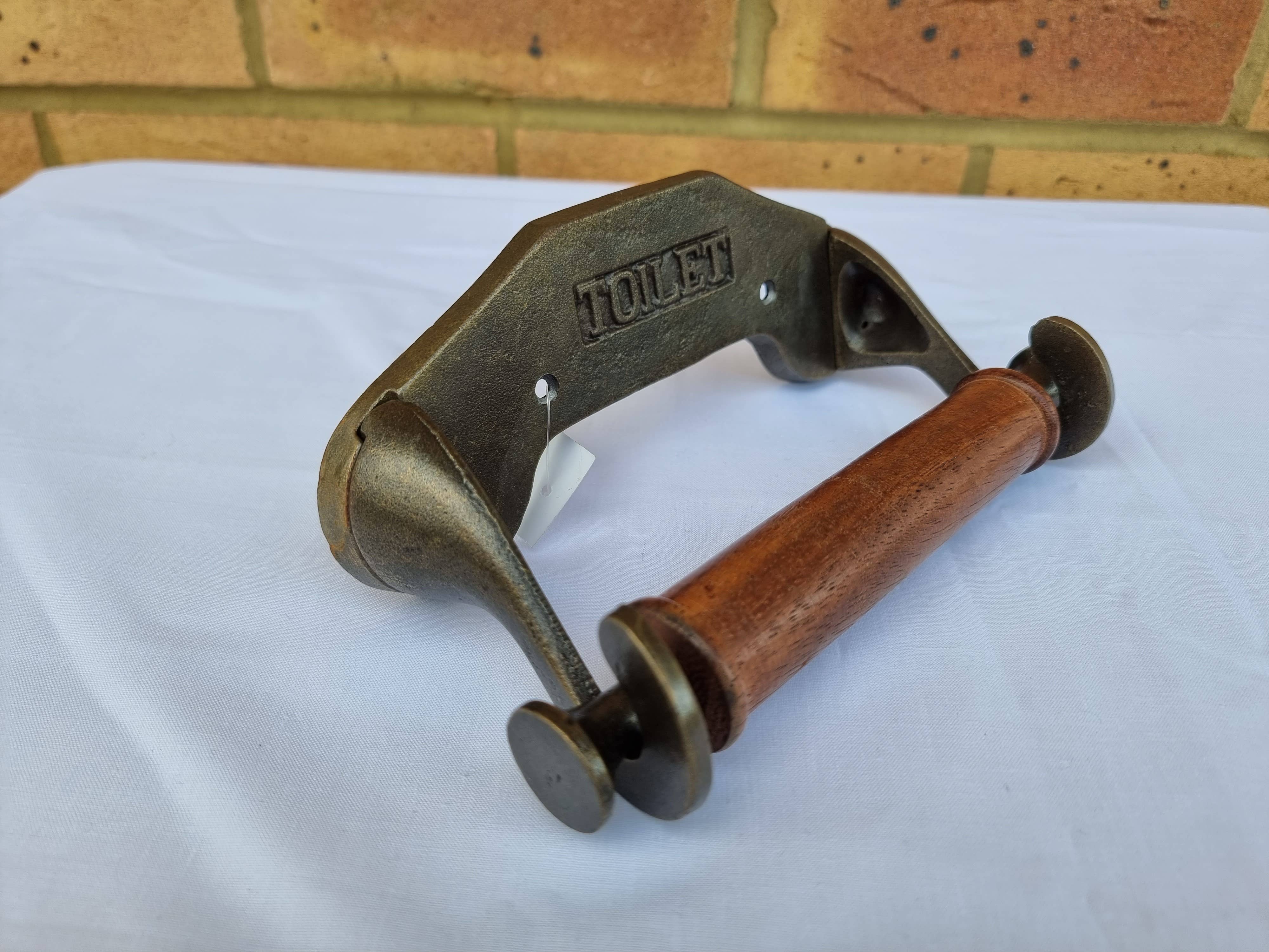 Alza - Wholesale Toilet paper holder - Simple Toilet Holder Cast Iron Black Antique 1