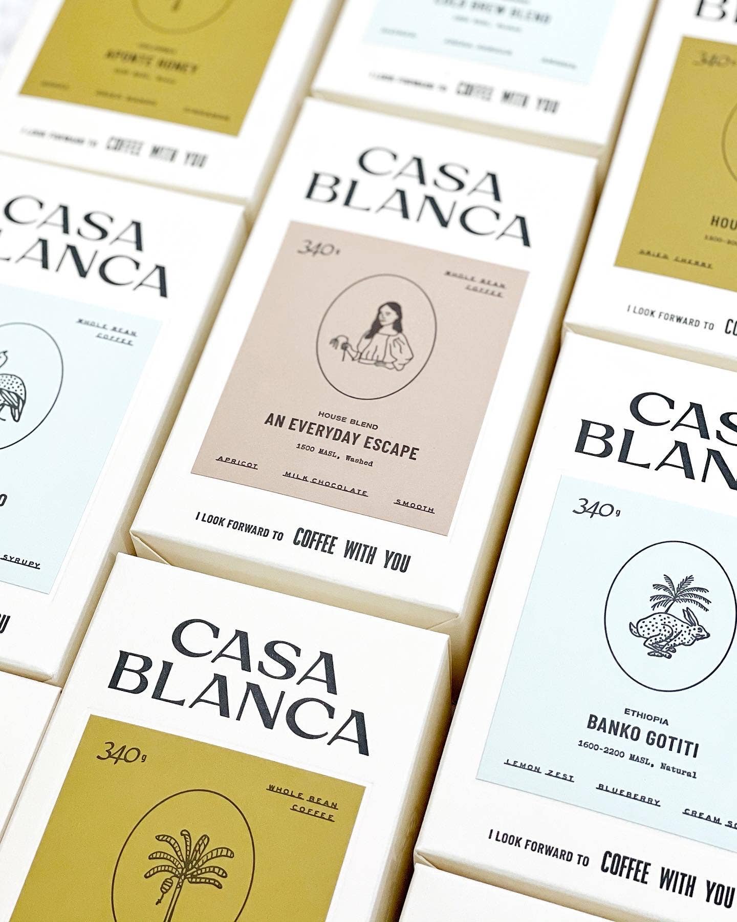 Casa Blanca Coffee Roasters - Wholesale Coffee beans - Everyday Escape Blend - Fresh Roasted Coffee - Whole Bean1