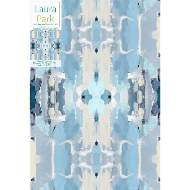 Ocean Breeze Wallpaper for wholesale by Laura Park Designs