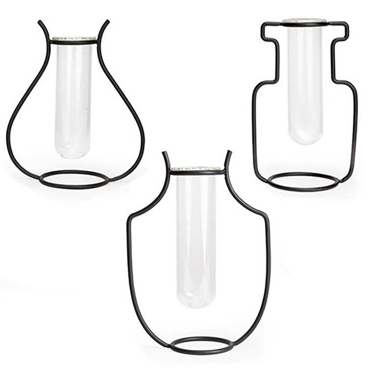 Kikkerland Design Inc - Wholesale Vase - Geo Vase Propagation Station1