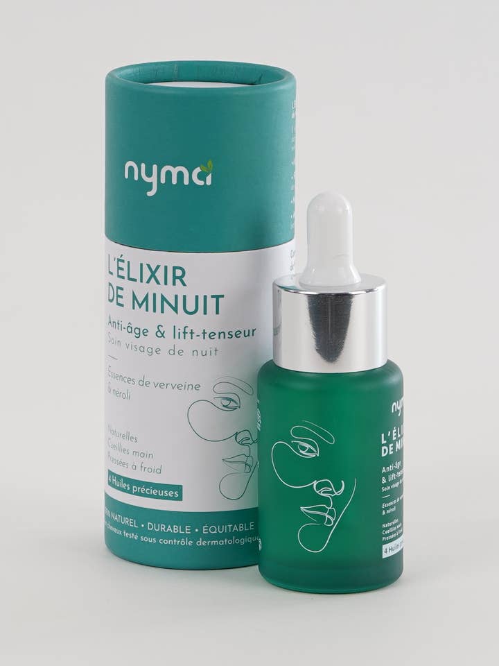 L'elisir di mezzanotte, il trattamento viso notturno. per la vendita all'ingrosso da parte di Nyma cosmétiques