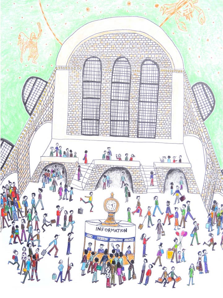 Grand Central Terminal Interiör Tryck Liten 8" x 10" för wholesale av Natchie