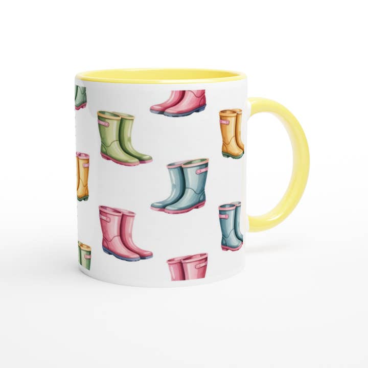 Unique Country Wellies Mug - Farm Life Inspired Ceramic Tea Cup for wholesale by Aminelle & Willow
