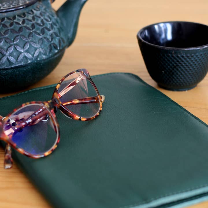 Ripauste - Venta al por mayor Cubiertas de diarios - Funda de cuaderno de piel verde pino