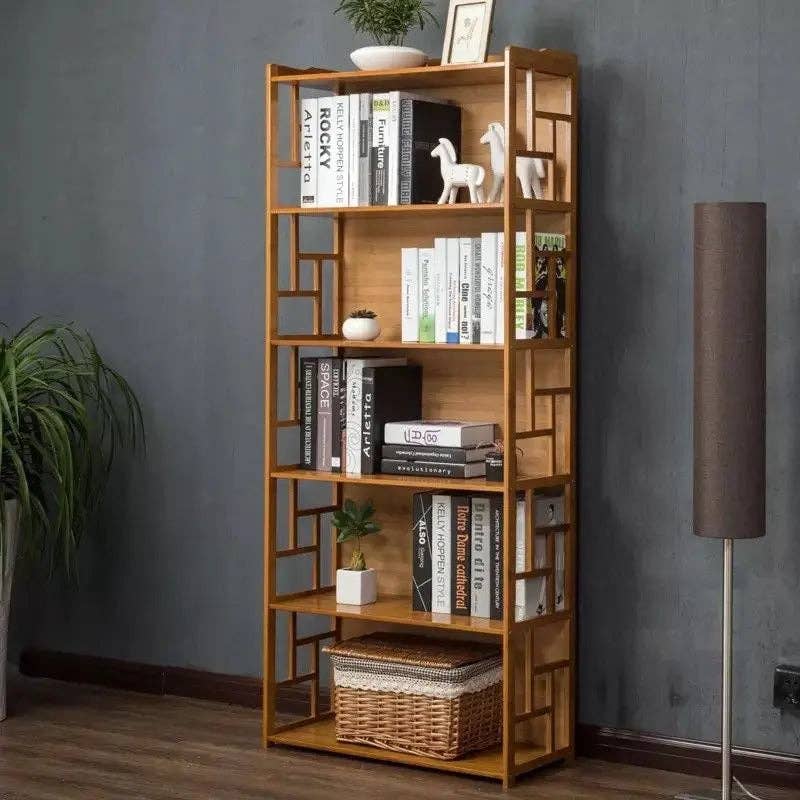 everythingbamboo - Wholesale Bookcase - Bamboo Antique Style Cabinet Book Shelf Bookcase Storage Choice Elegant BBC0111