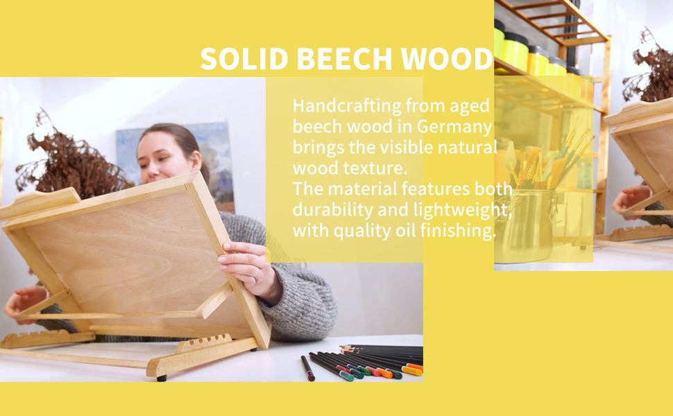 Pintar Art Supply - Venta al por mayor Caballetes - Caballete de mesa portátil y ajustable MEEDEN7