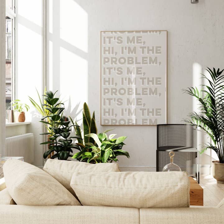 AballoneStudio – Engroshandel Plakat – Taylor Swift Lyrics Print - Anti Hero Det er mig Hej plakat