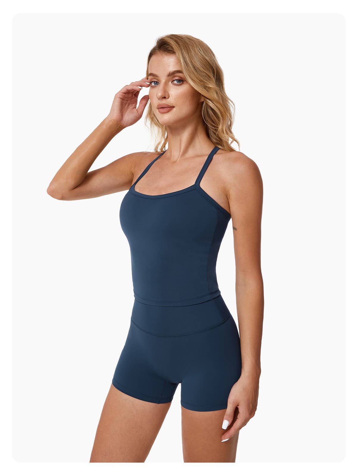 Mantra Active - Wholesale Activewear Set - Women's - Vesper Halter Neck Sports Bra & Shorts Activewear Set10