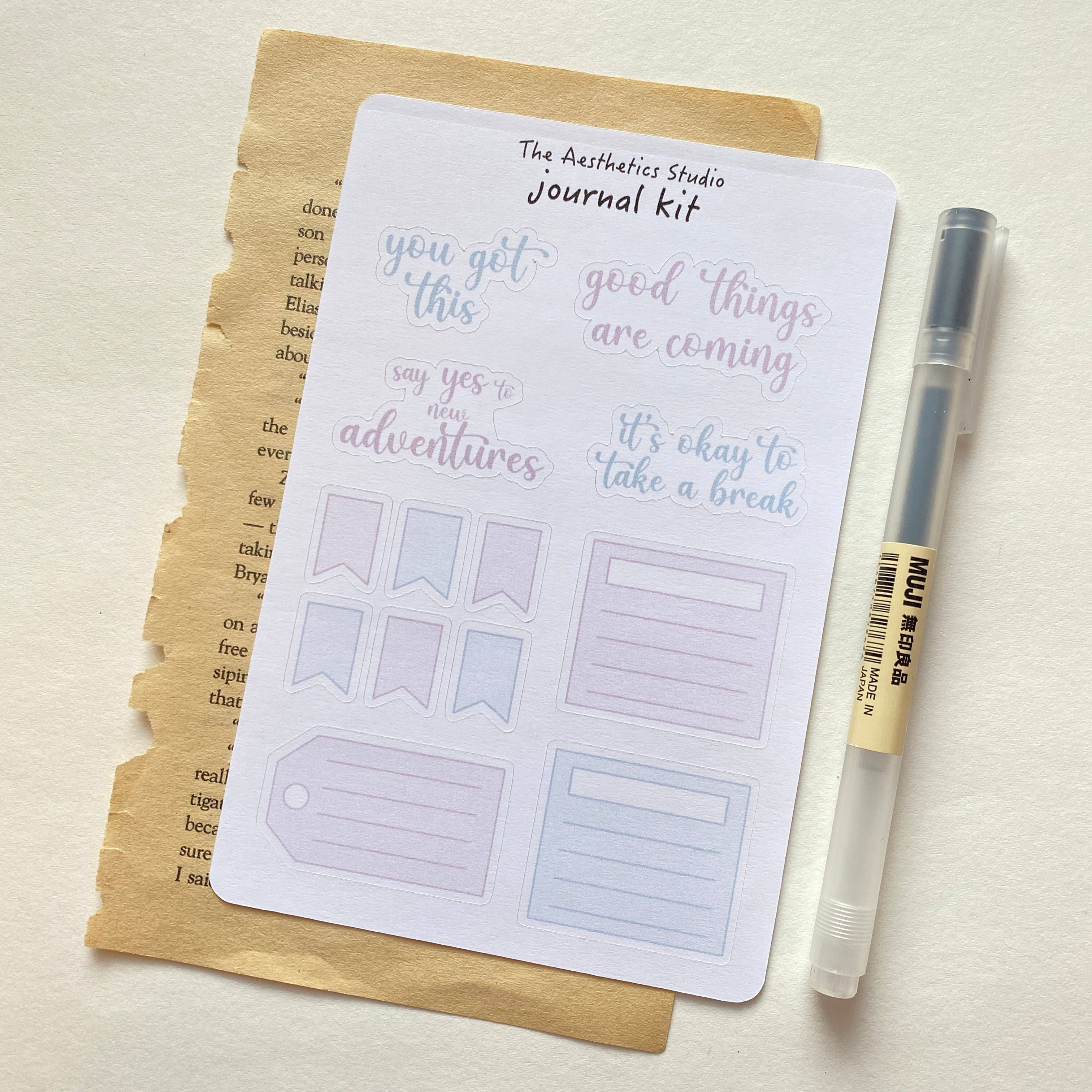 The Aesthetics Studio - Wholesale Sticker - Bullet Journal Kit Sticker Sheet3