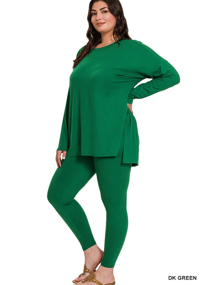 Vanilla Monkey – wholesale Lounge set – Women's – Plus Brushed Dty Microfiber Loungewear Set9