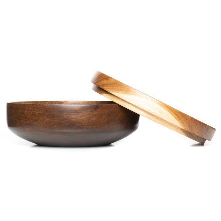 Rainforest Bowls - Wholesale Bowl - Two-Toned Mushiwan Wooden Bowl - Jumbo3