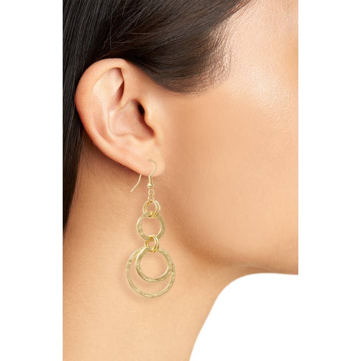 KARINE SULTAN - Venta al por mayor Pendientes colgantes - Pendientes multicírculos contemporáneos1