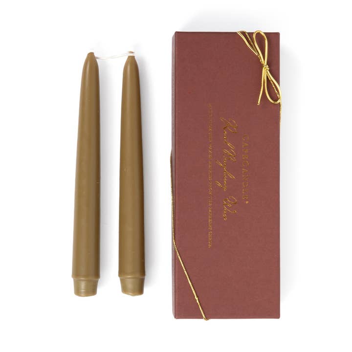 Äkta vaxljus av bayberry 8" (par i låda) för wholesale av Cape Candle