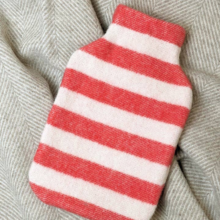 Coudre Berlin - Wholesale Hot/Cold Compress - Hot water bottle cover STRIPES tomato / off white0