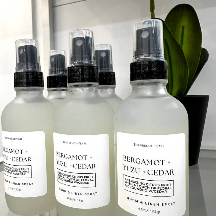 The French Pearl - Wholesale Room & Linen Spray - Bergamot + Yuzu + Cedar Home Fragrance Room & Linen Spray