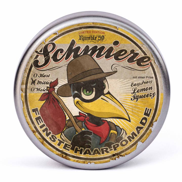 Schmiere Pomade ölbasiert - mittel "Greasy Lemon" für den Großhandel von Rumble59