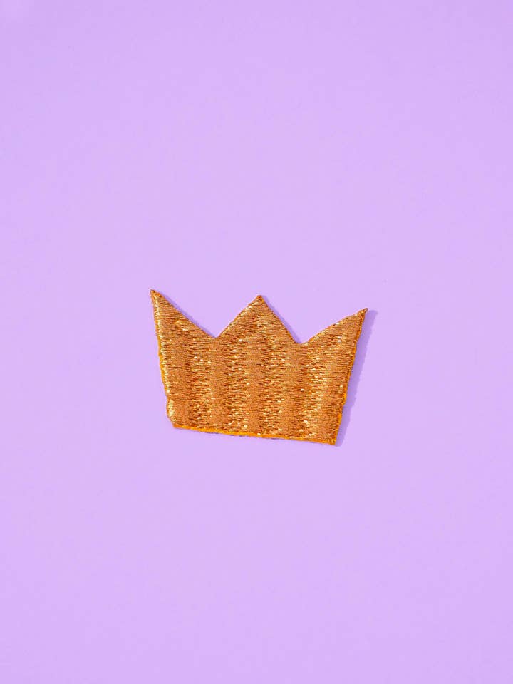 Mini Golden Crown Patch for wholesale by MALICIEUSE