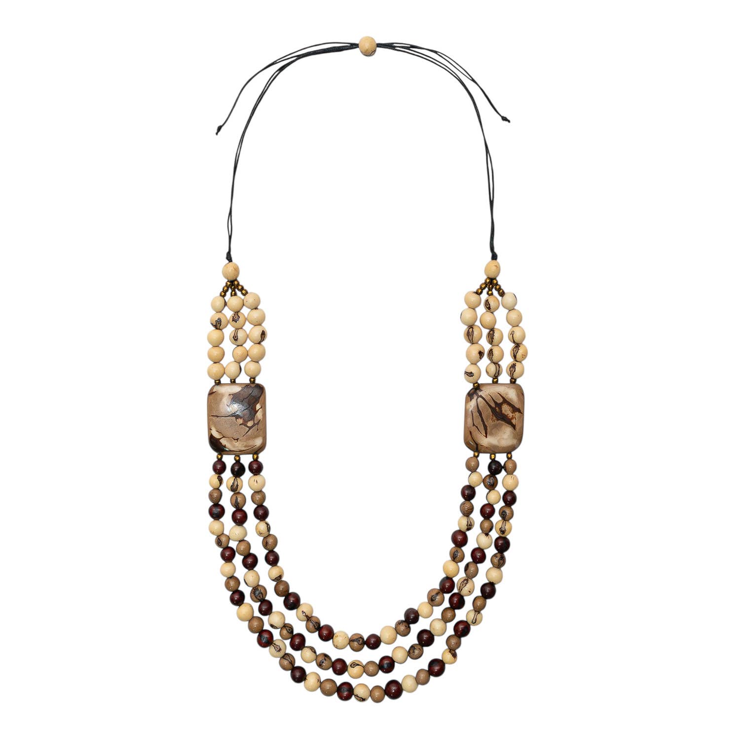 Organic Tagua Jewelry – wholesale Bib necklace – Parker Necklace8