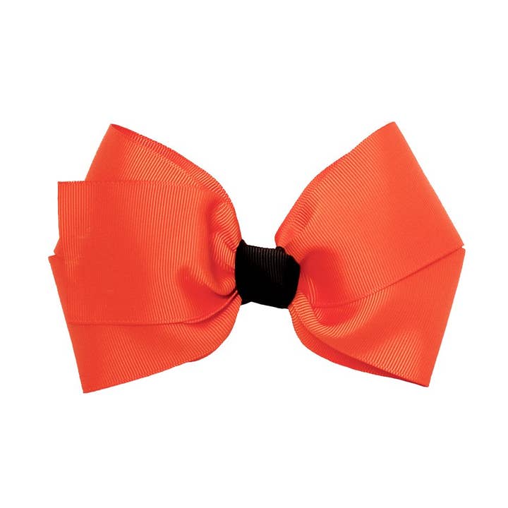 Haarspange mit Schleife Mia, große Schleife, Orange für den Großhandel von Mia