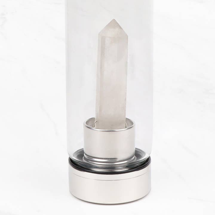 Myga Eco - Wholesale Water Bottle - Clear Quartz Crystal Glass Water Bottle
