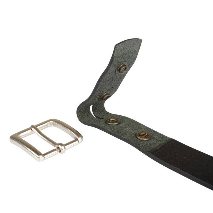 VERTICAL L'ACCESSOIRE – Engroshandel Bælte - Unisex – Ægte læderbælte med udskiftelig sort spænde1