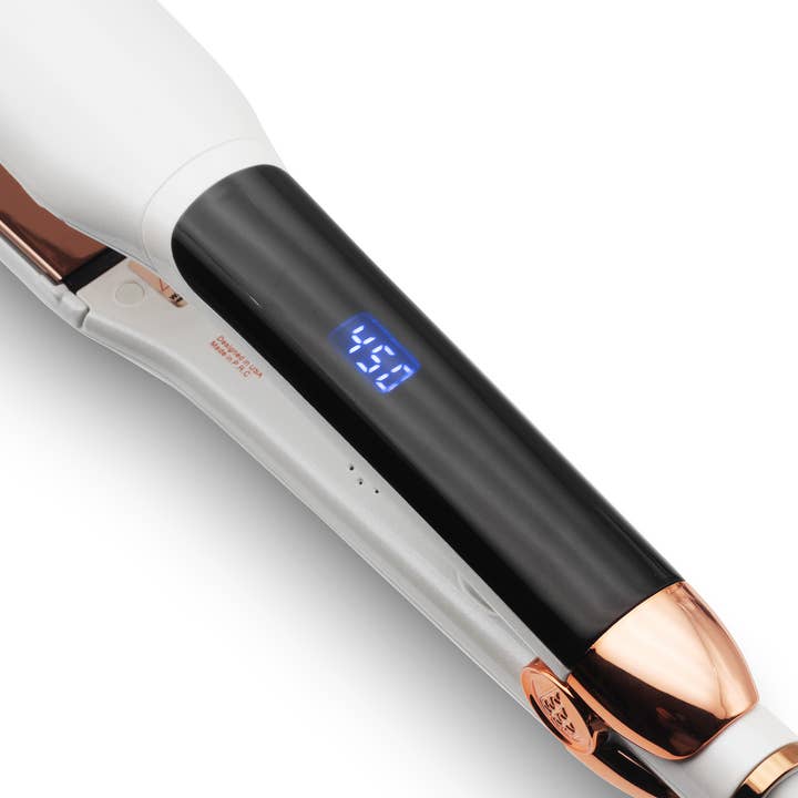 AMAXY – wholesale Straightener/flat iron – 1.5" Infrared Professional Flat Iron - White3