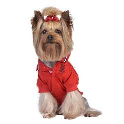 Barker's Bowtique - Vente Col de chemise – chien - Hip Doggie - Polo rouge Max's Closet0