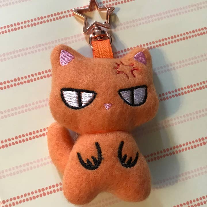 Kyo Plush Keychain for wholesale by Cozy Cat Muffin Factory
