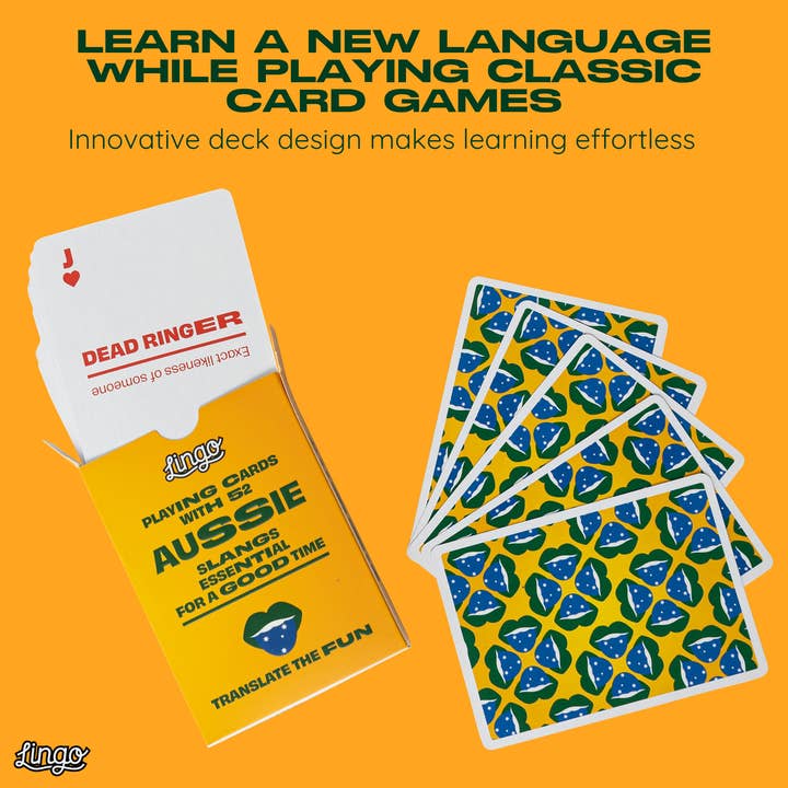 Lingo Playing Cards - Wholesale Playing cards - Aussie Slang Travel Playing Cards4