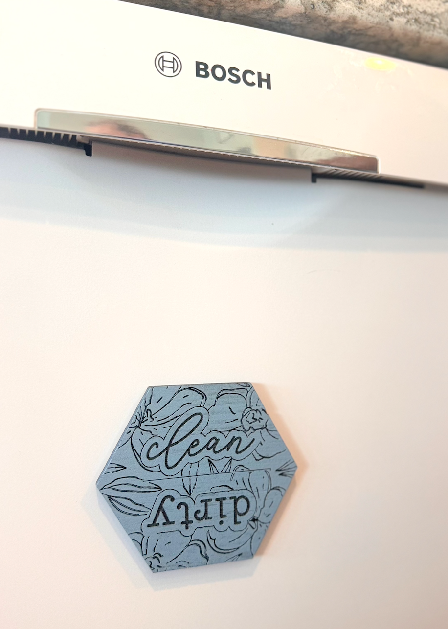 Ksea & Co - Wholesale Magnet - Clean/Dirty Dishwasher Magnet Floral0