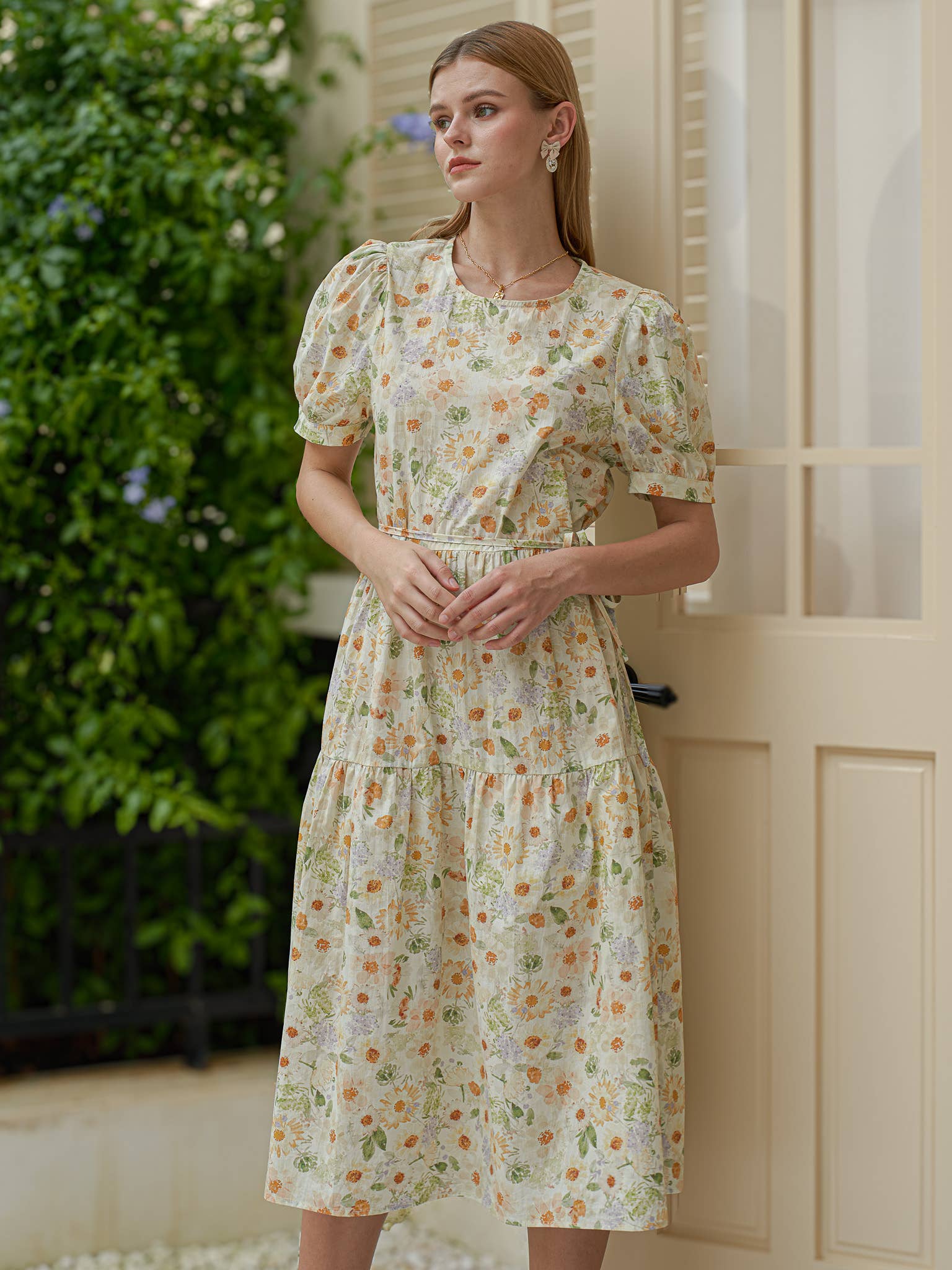 ROSIE POSIE – Engroshandel Kjole - Dame – RP2407 - Daisy Delight Dagskjole7