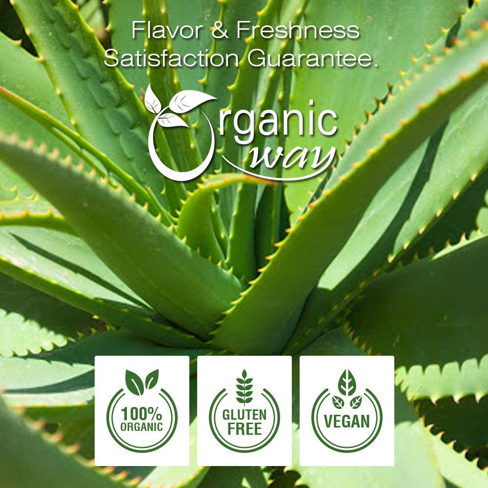 Organic Way LLC – wholesale Protein-/superfoodpulver – Aloe Vera Pulver (Aloe barbadensis) - Kosher Certifierad | Rå, Vegansk, Icke-GMO & Glutenfri | USDA Certifierad | Ursprung - Indien6