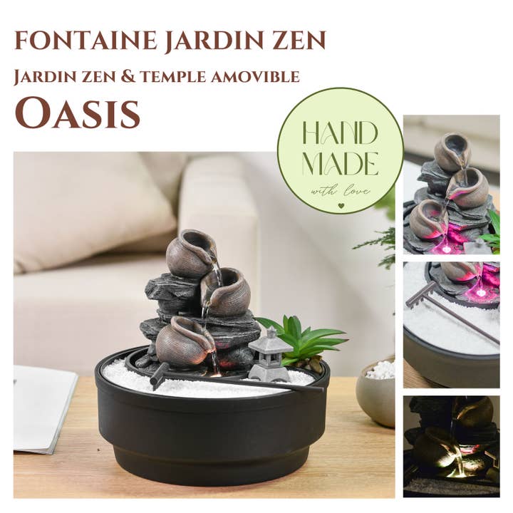 Zen'Arôme – Engroshandel Bordpynt – Zenhave & Indendørs Fontæne Oasis - Zen Atmosfære Dekoration1