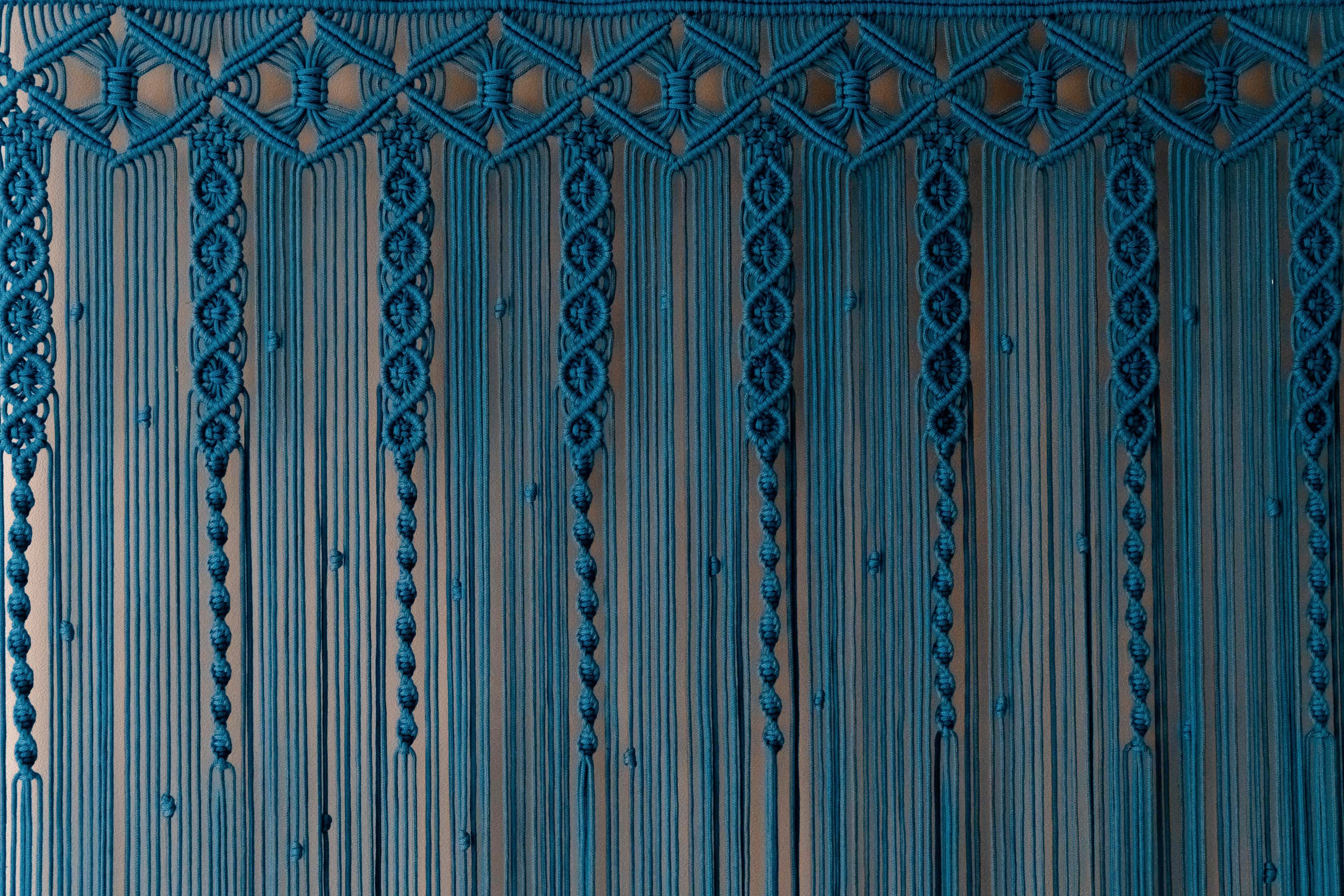 HeartCrafted - Vente Rideaux - Rideau macramé Boho pour porte et fenêtre C0621