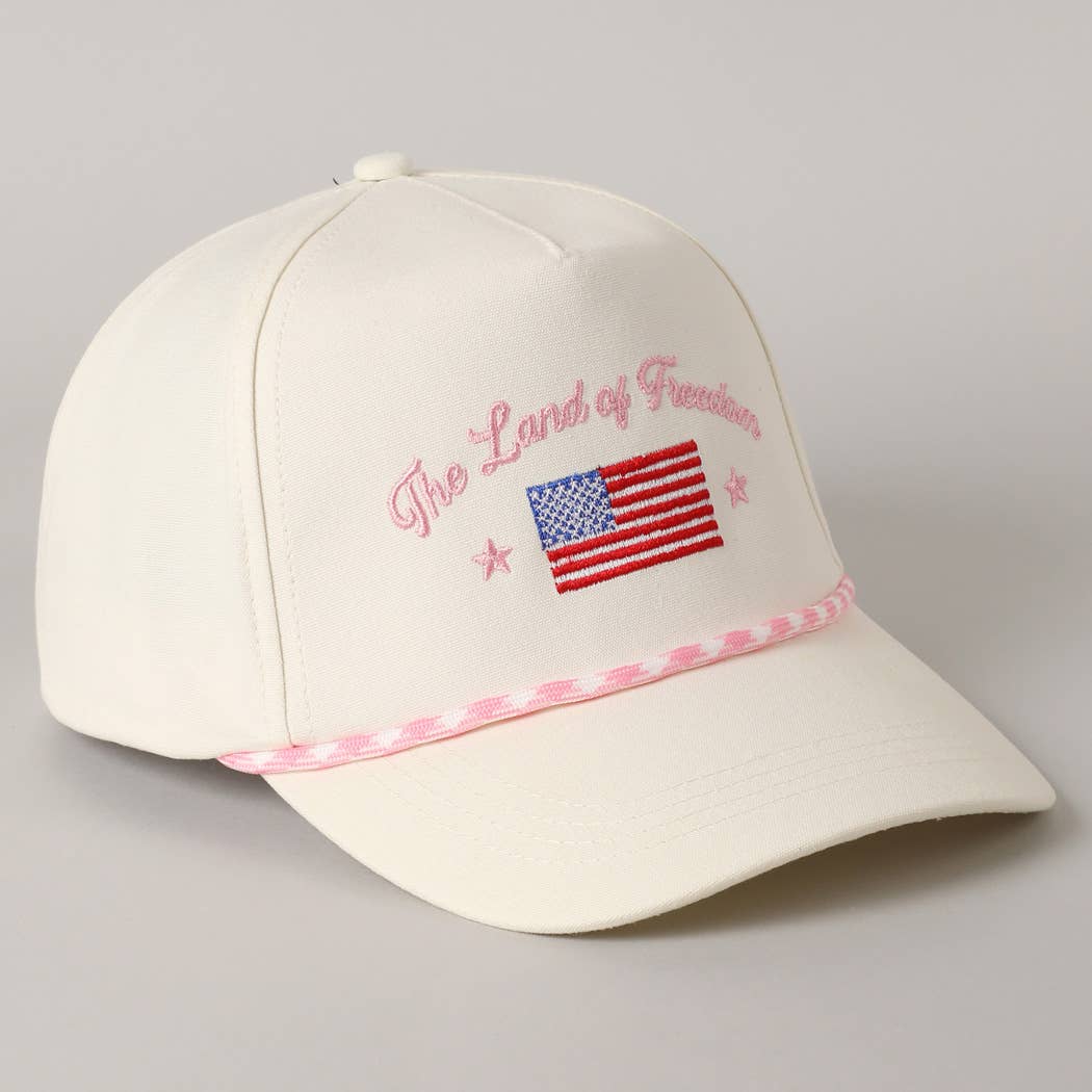 Fashion City - Wholesale Trucker Hat - Unisex - The Land of Freedom Flag Embroidered Trucker Hat9