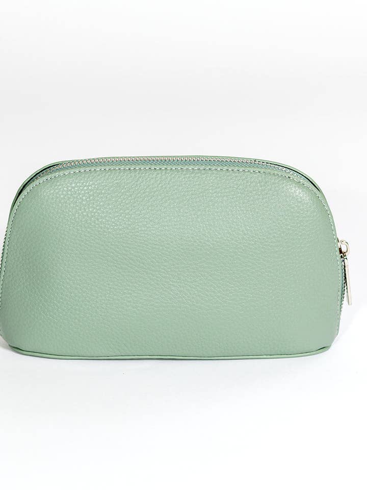 Salbeigrüne Schminktasche für den Großhandel von Hoopla Tote Bags