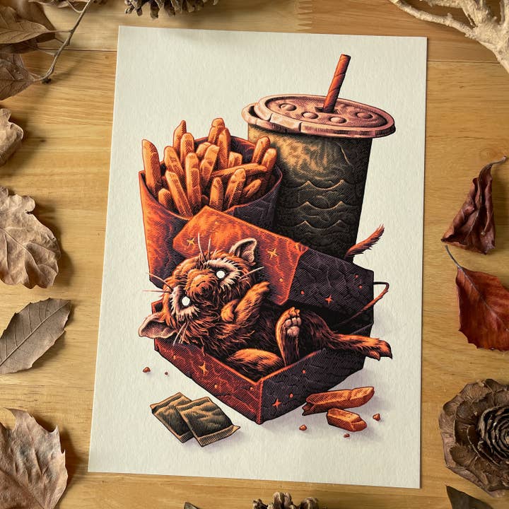 Comfort Food | Stampa A4 per la vendita all'ingrosso da parte di Simon J. Curd