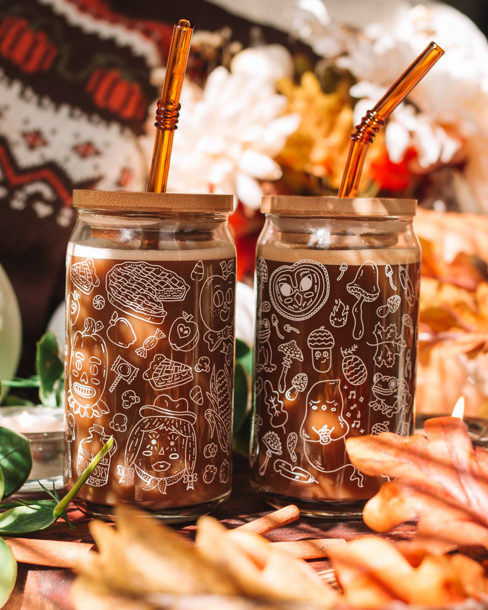 Cheerware – Engroshandel Drikkelåg – Bambus låg til dåse formet glas5