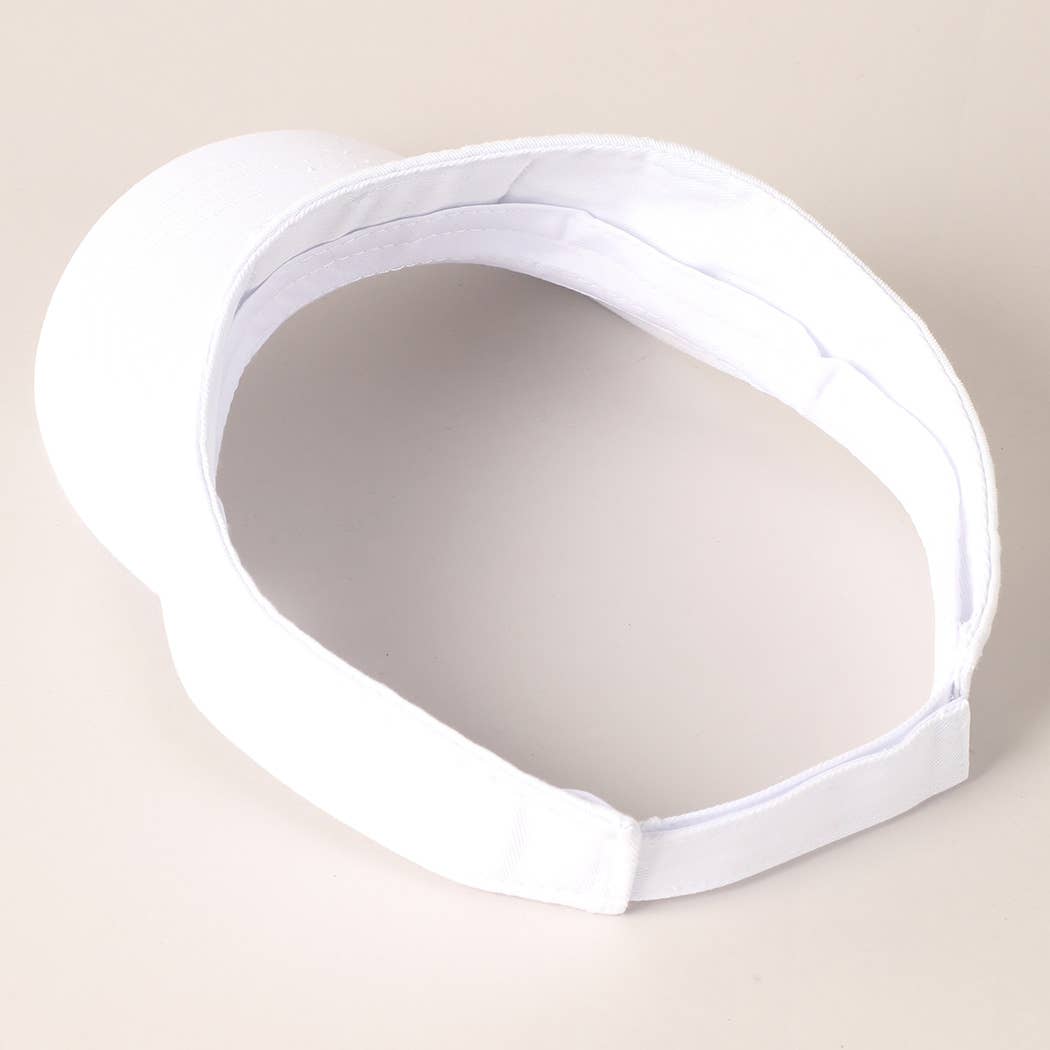 Fashion City – wholesale Visor – Women's – Rhinestone American Flag Patch Visor Summer Hat5