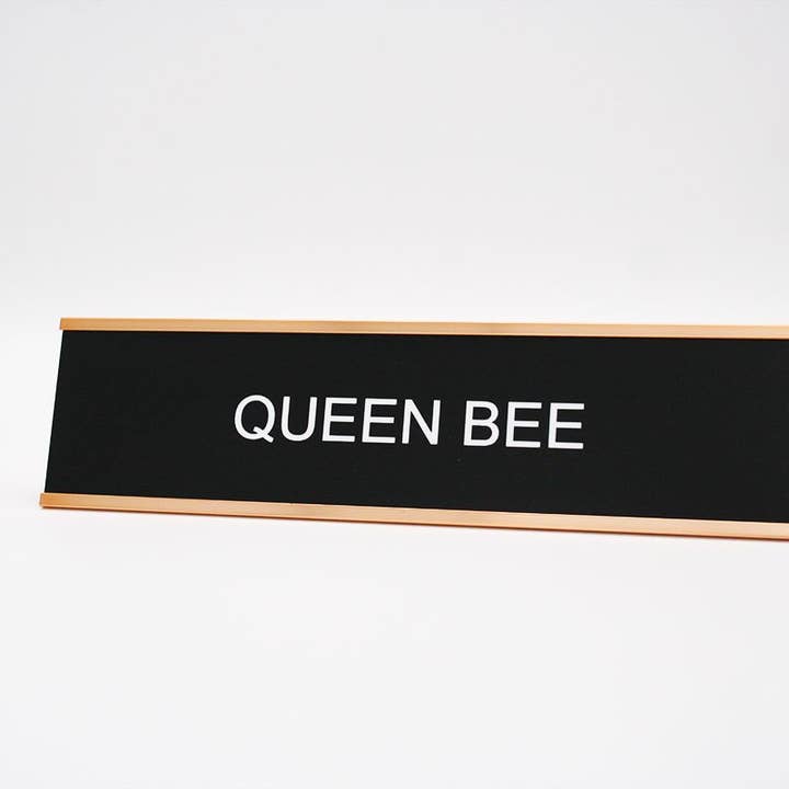 Queen Bee Desk Name Plate for wholesale by Philadelphia Laser & Industrial Design