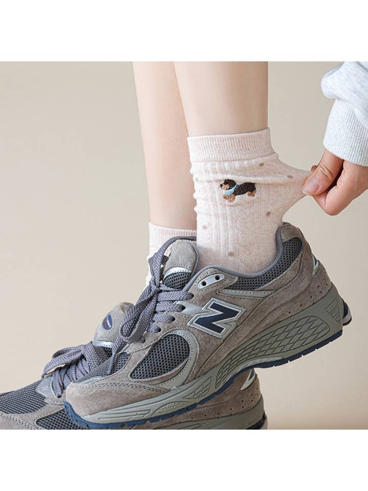 Funkyrel® Atzbranding Limited - Wholesale Socks - Women's - Rufia - Winter Mid-Calf Socks with Cartoon Animal Pattern5