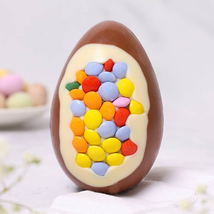 Milk Chocolate Candy Coated Mini Easter Egg for wholesale by Cocoba