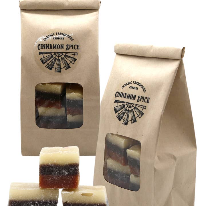 8oz Bag Cinnamon Spice Wax Melts for wholesale by Classic Farmhouse Candles