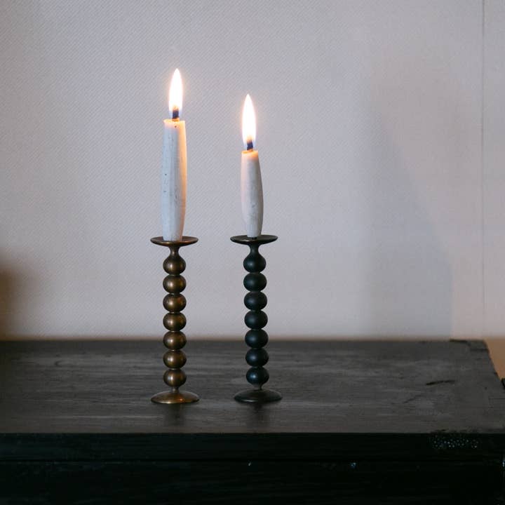 Portavelas de latón Seven Beads | Hecho y pintado a mano para venta al por mayor de NOUSAKU