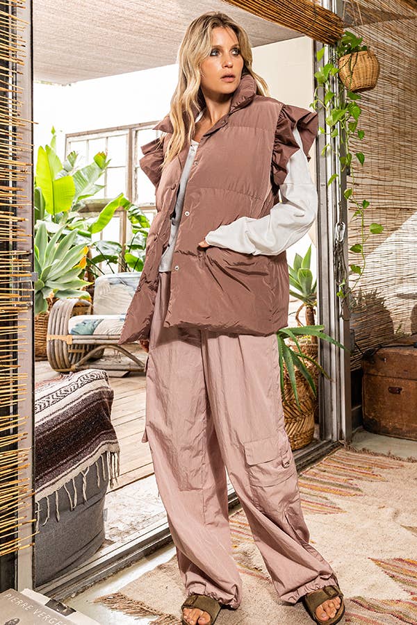 BUCKETLIST INC - Wholesale Pants - Women's - IP5295 Solid Jogger Cargo Pants25