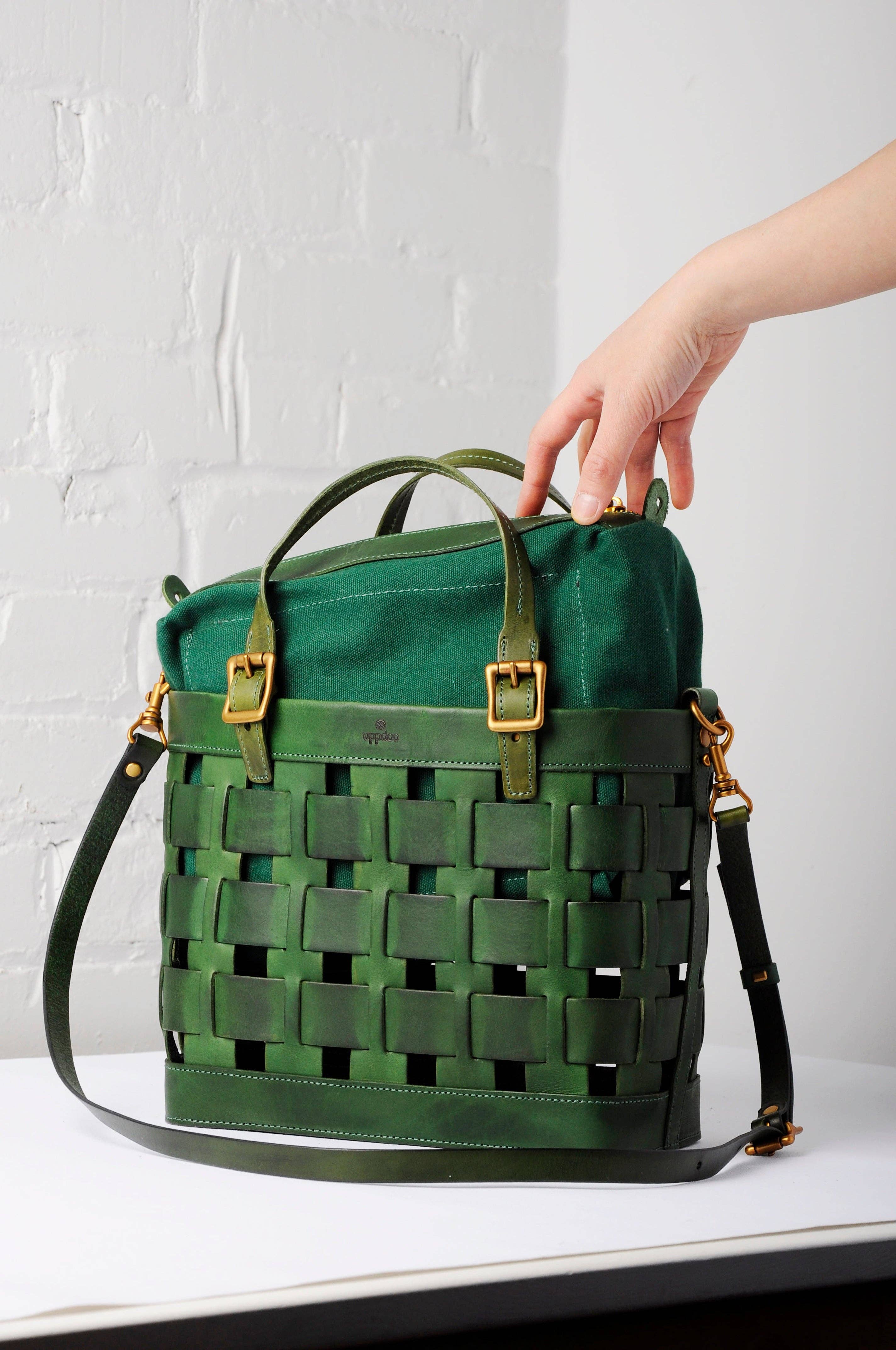 UPPDOO - Wholesale Tote Bag - Women's - Venture Basket Tote - Pine4