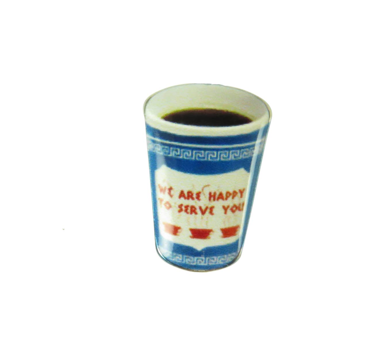 ratbone skinny + the oddball club – wholesale Lapel pin/button – Coffee Cup Pin