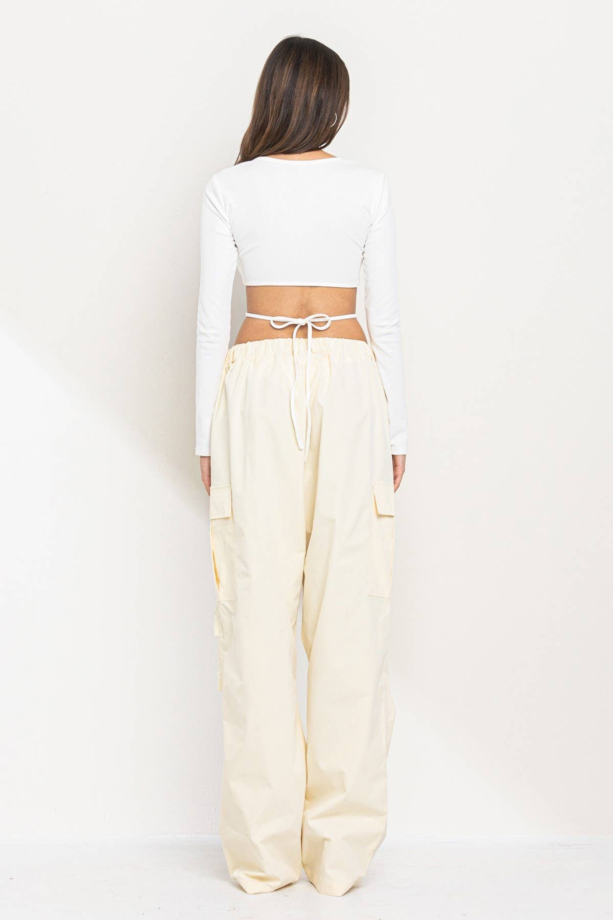 No Vacancy - Vente Pantalon – femme - Nouveaux pantalons parachute à larges jambes1