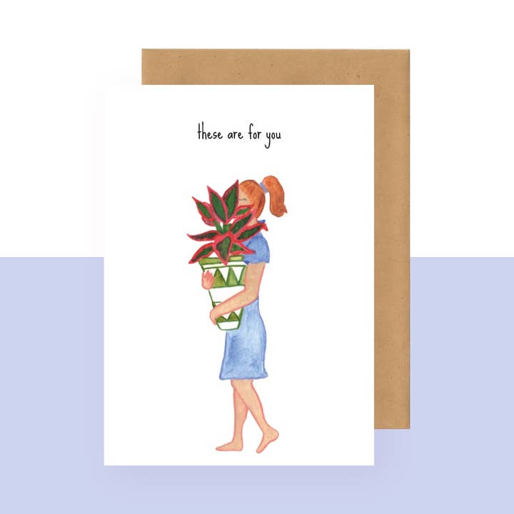 Postcard - these are for you for wholesale by Studio Bertha