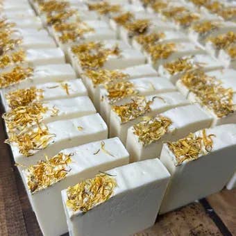 White Tea & Pear Mini Bar Soap for wholesale by Tally Mountain Soap Company